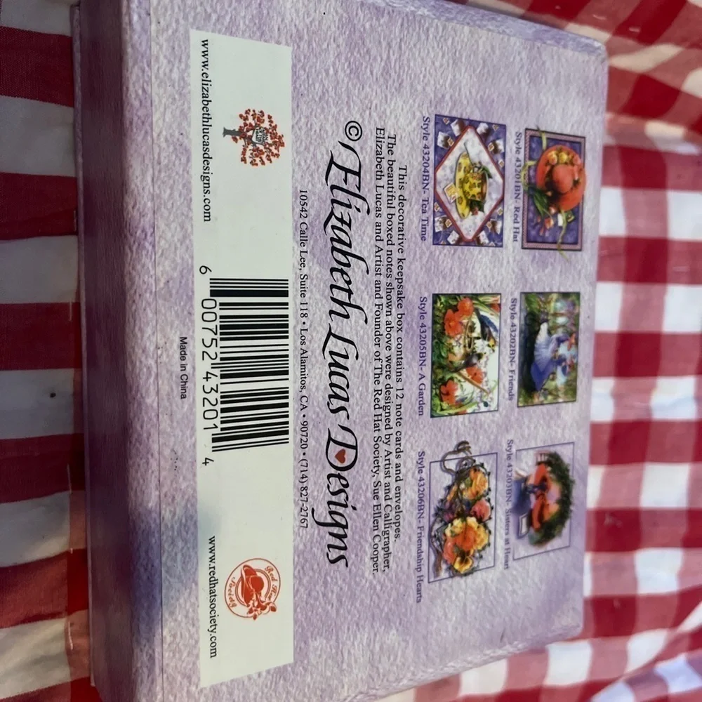 I Shall Wear Purple With A Red Hat 11 Notecard Stationary Set